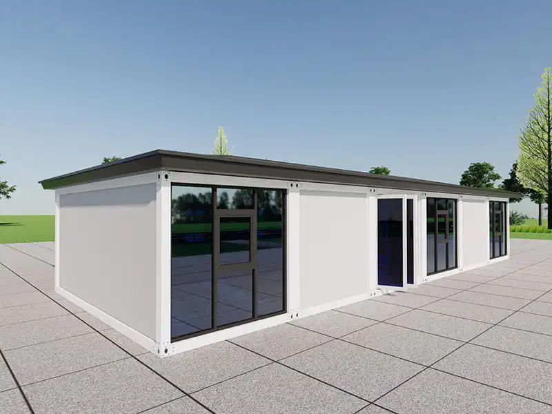 Пятиконтейнерное коммерческое здание площадью 90 м²