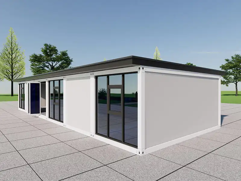 Пятиконтейнерное коммерческое здание площадью 90 м²